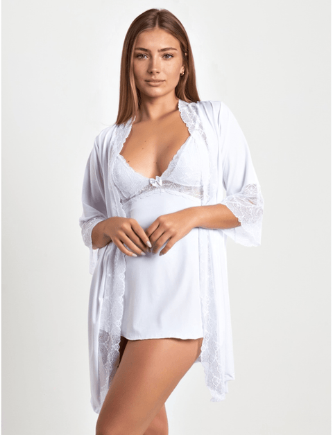 LaMaila Kit Conjunto Camisola e Robe - LaBella Pijamas