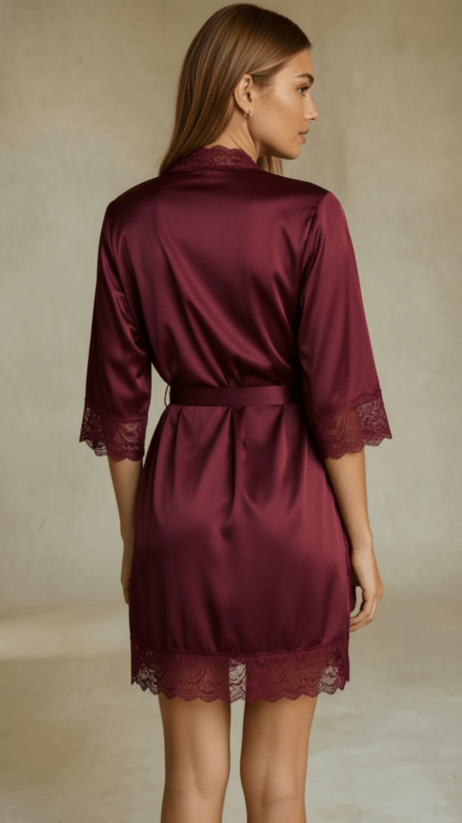 DFlorie Robe Renda Luxo Roupão Noiva - LaBella Pijamas