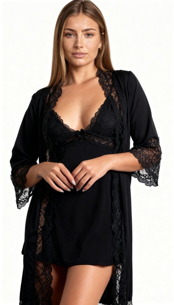 LaMaila Kit Conjunto Camisola e Robe - LaBella Pijamas