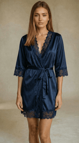 DFlorie Robe Renda Luxo Roupão Noiva - LaBella Pijamas